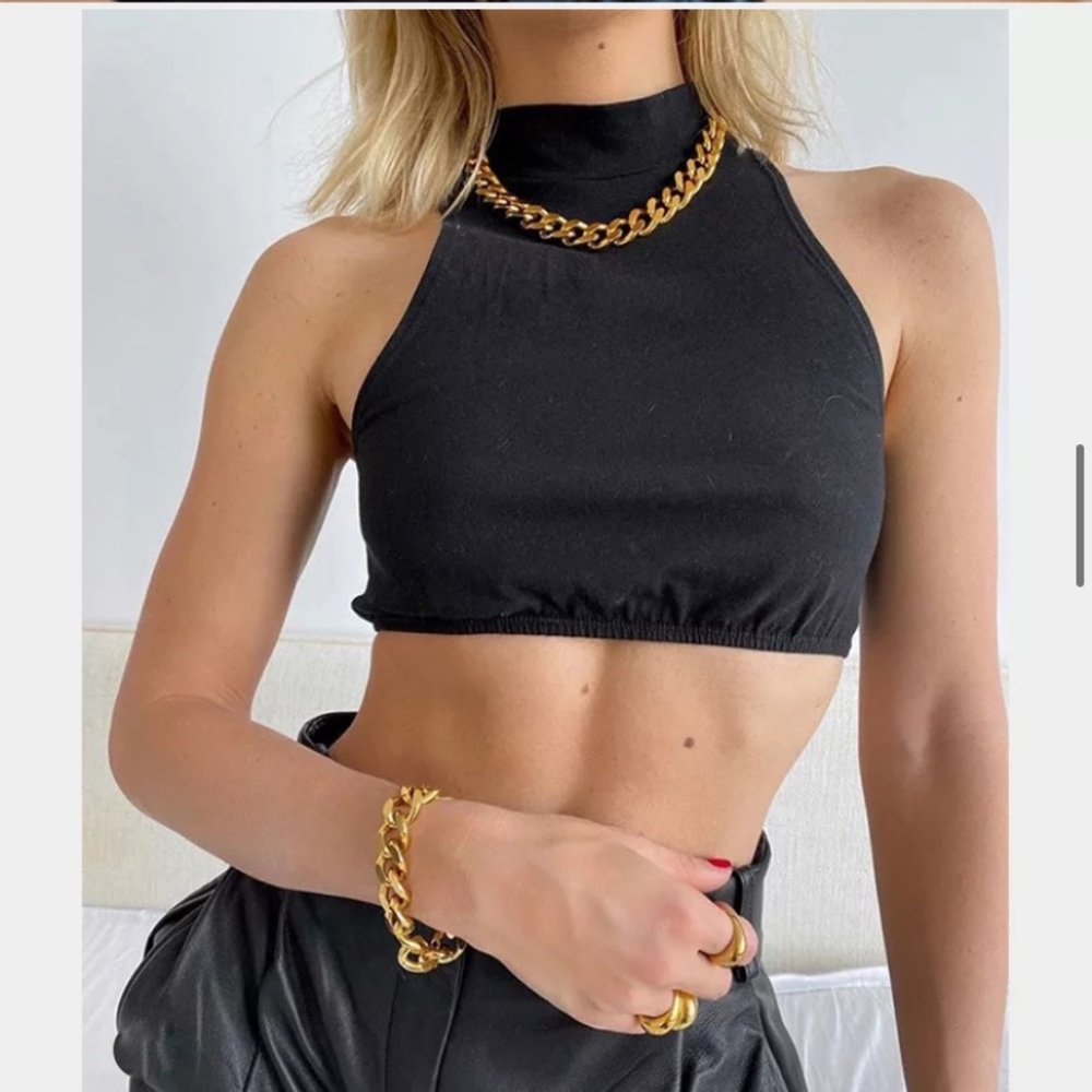 Chunky gold plated chain link bracelet